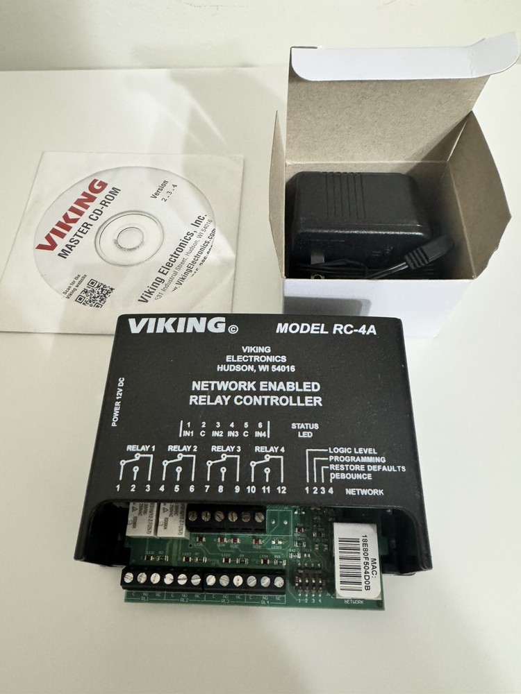 Viking Electronics RC-4A Network Enabled Relay Controller