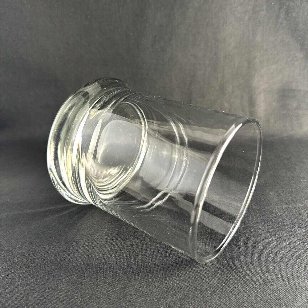 GLASS CANDLE CONTAINERS (empty) SET OF 2