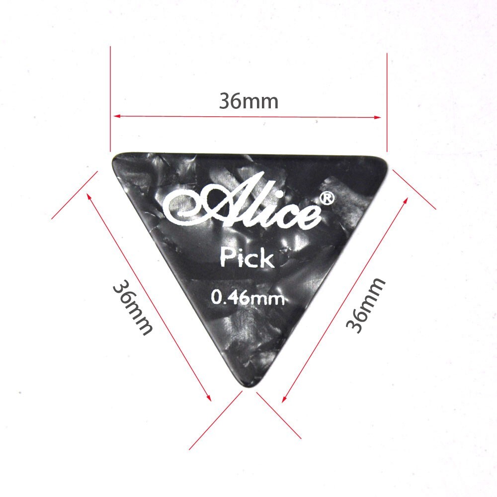 100 Alice Thin 0.46mm Triangle 355 Guitar Picks Plectrums Celluloid