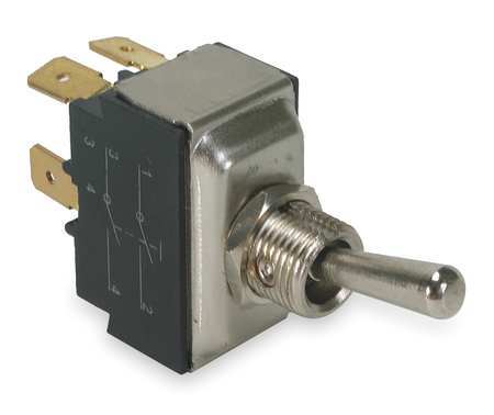 POWER FIRST 2VLU1 Toggle Switch, On/Off, DPST 2VLU1