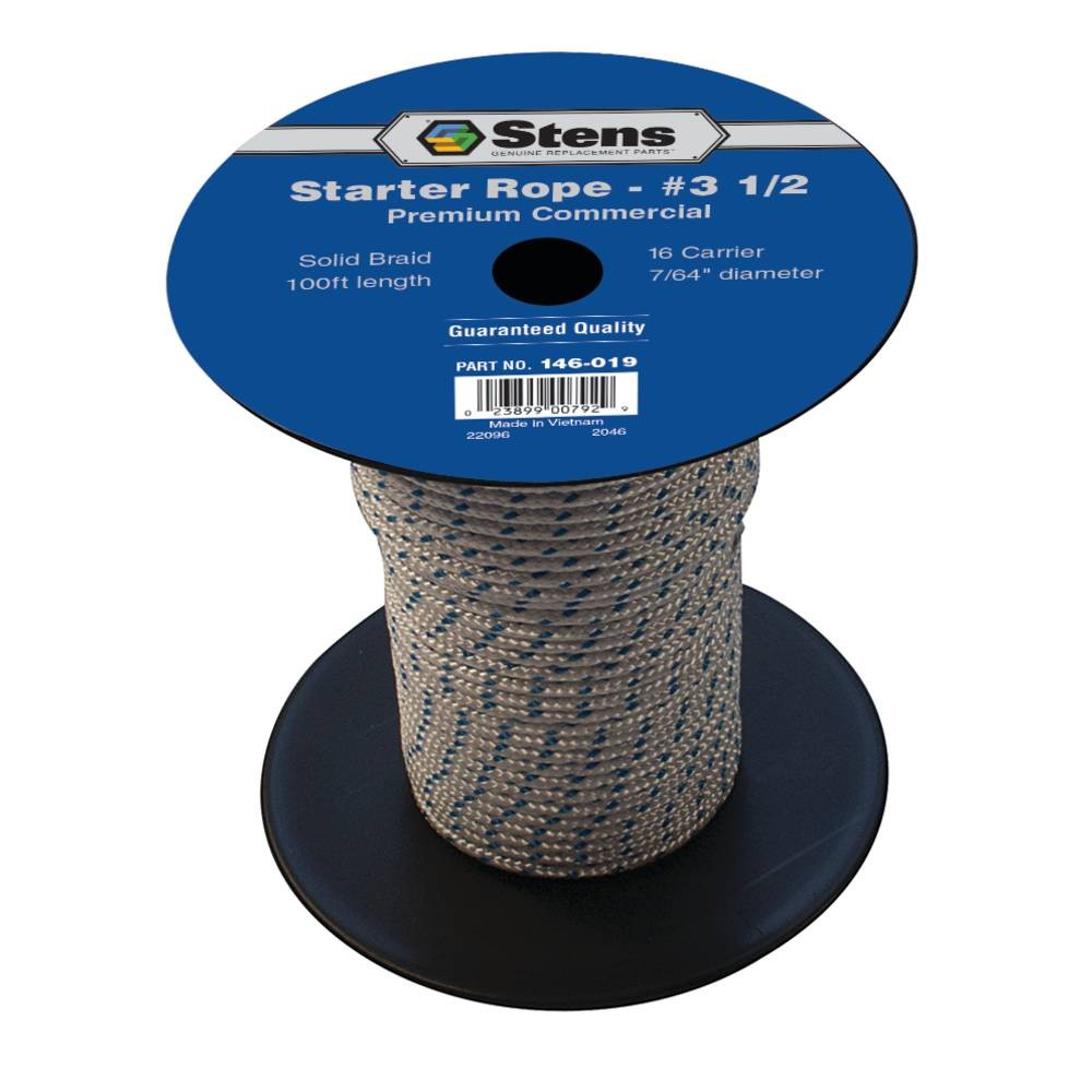 100' Solid Braid Starter Rope / #3 1/2 Solid Braid 146-019