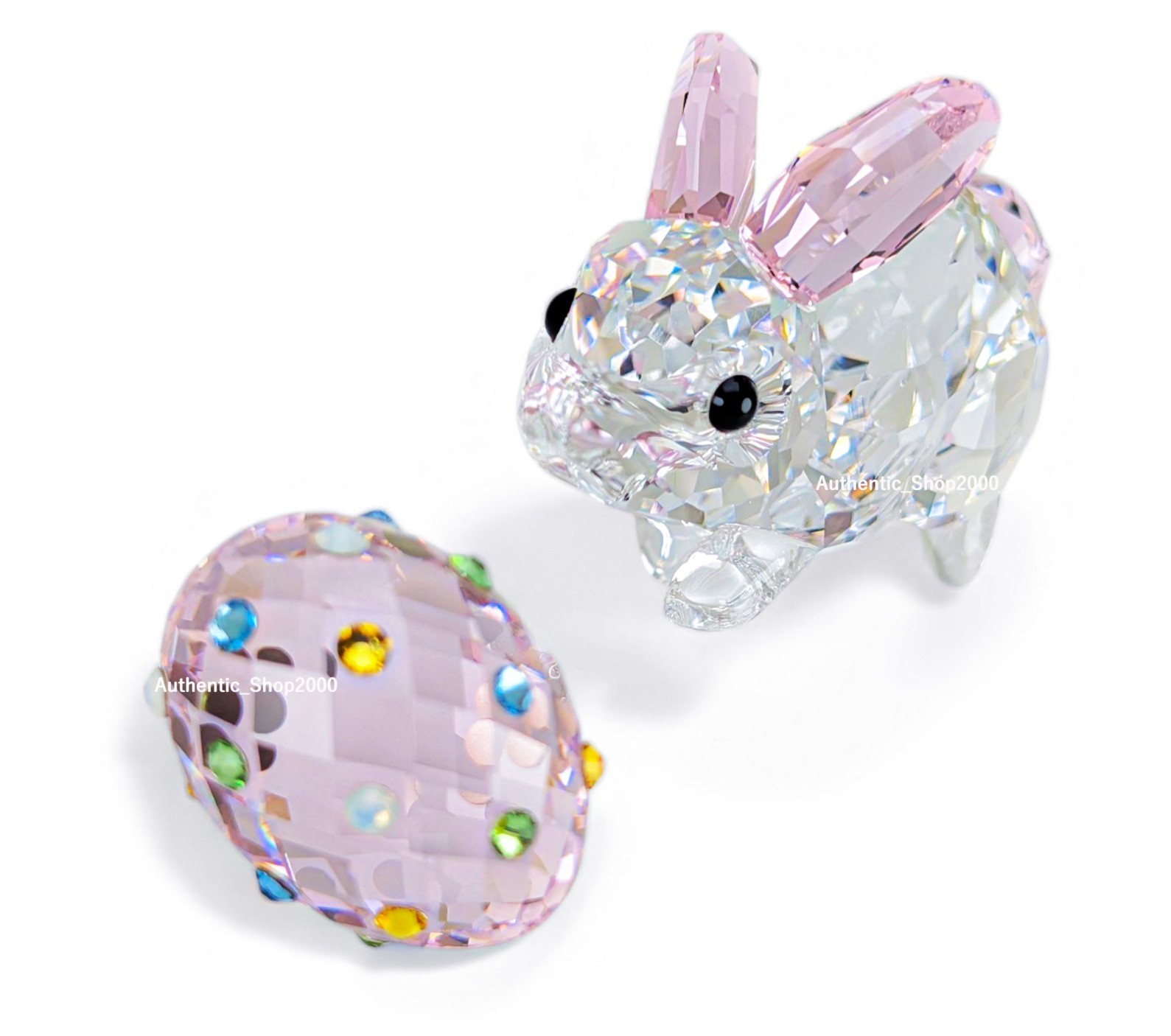 New 100% Authentic SWAROVSKI Crystal Idyllia Rabbit an Egg Figurine Deco 5748224