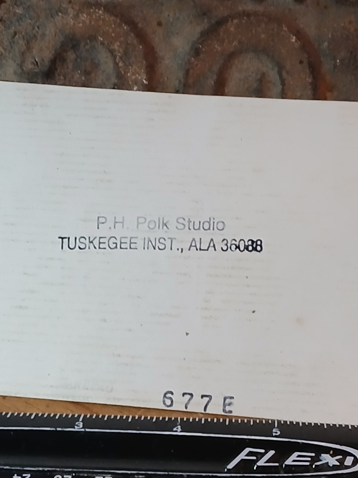 Hbcu College* TUSKEGEE INSTITUTE * P.H. POLK * TUSKEGEE ALABAMA 36088