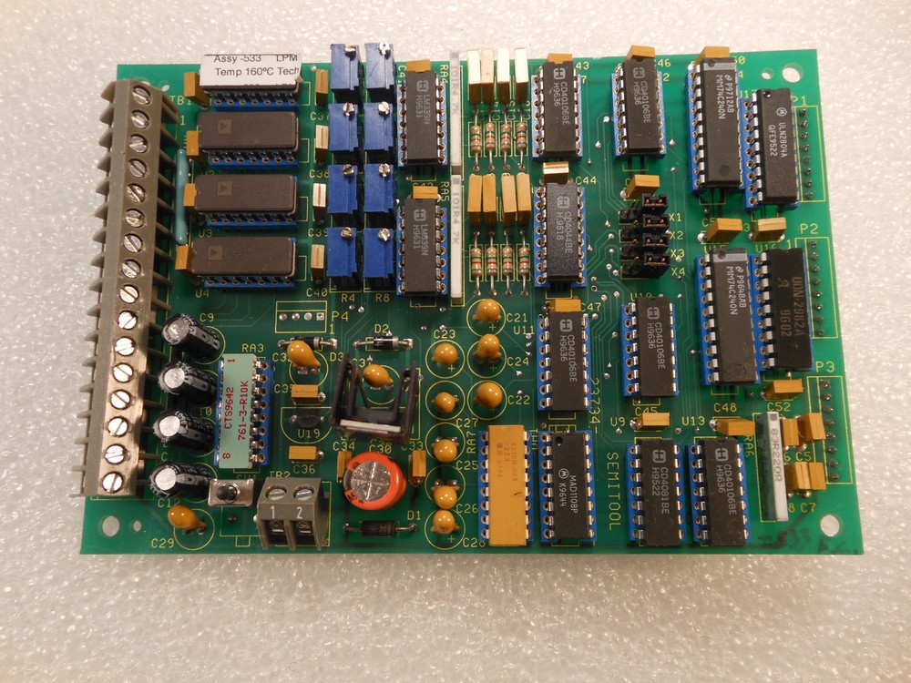 Semitool 23734-533 PCB, Quad Overtemp Board, W/Setpoint