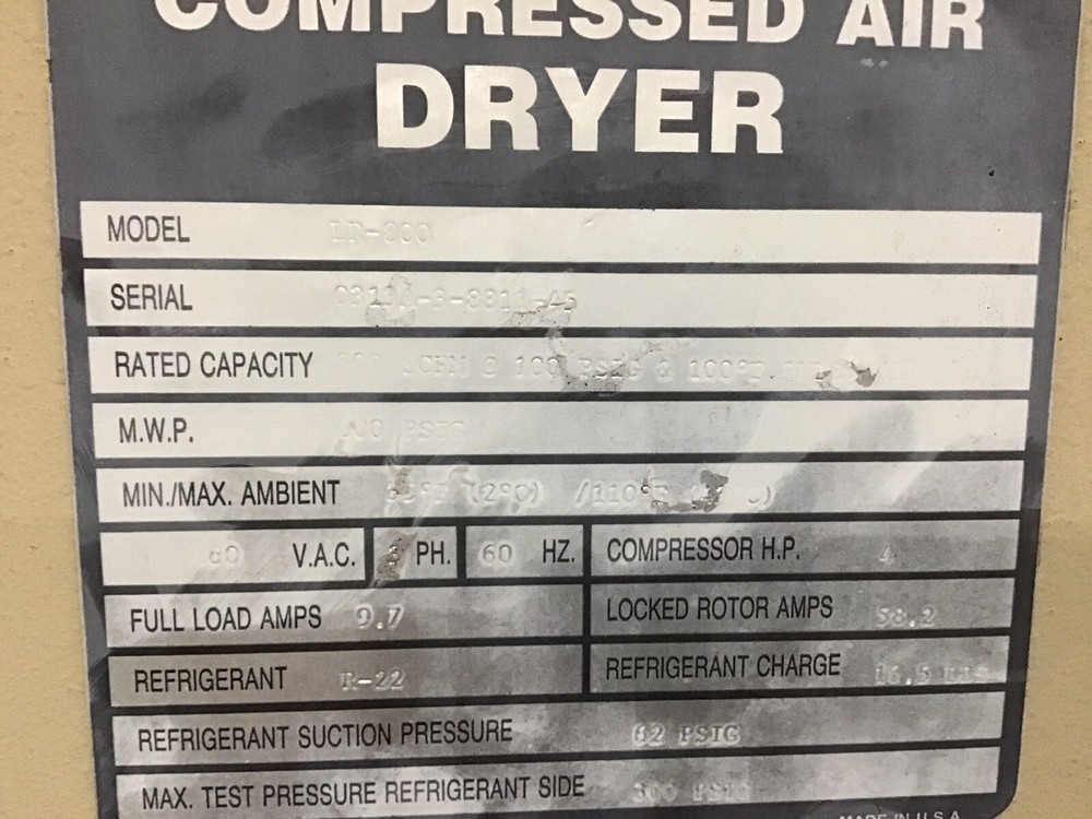 Leroi LR-800 800 cfm dryer