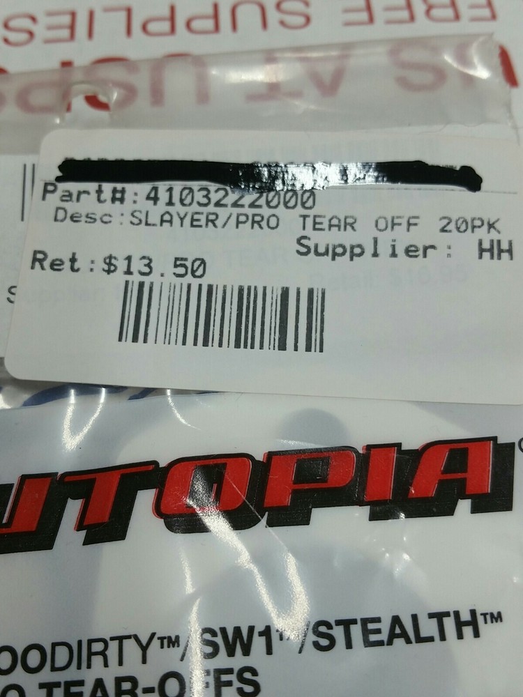 Utopia Tear Off Lens NEW 4103222000
