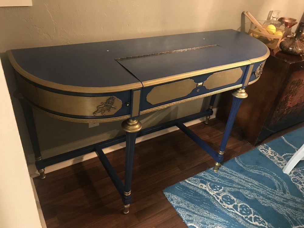 Antique desk Refinished Approximately Two Centuries Old. New Bottom Base