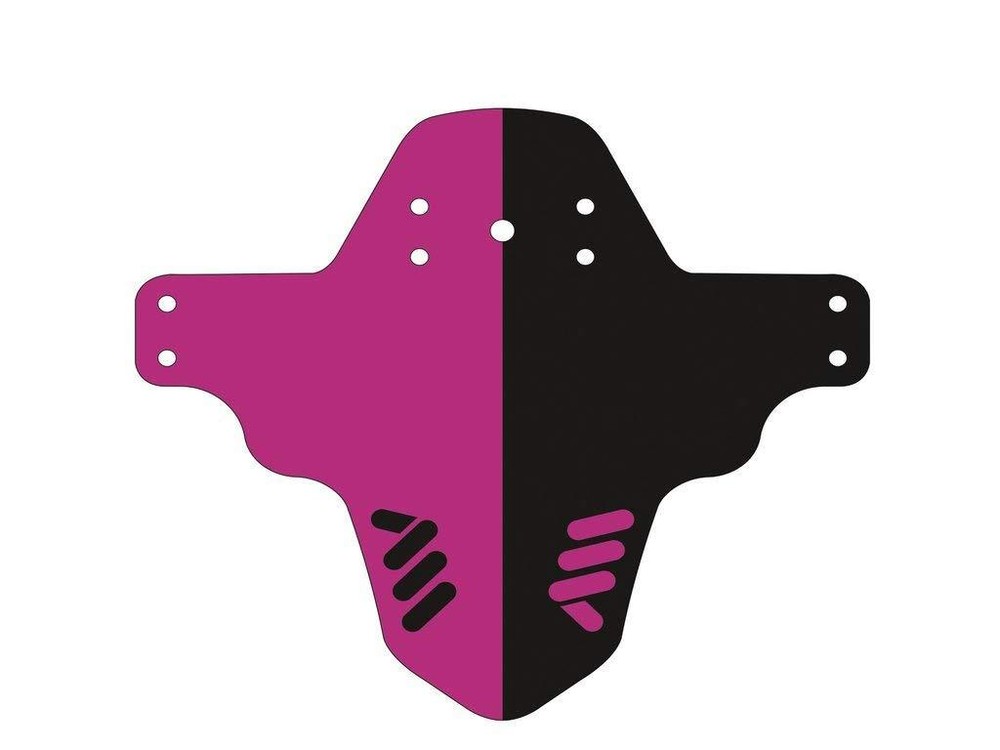 All Mountain Style MUDGUARD Front Fork MTB Mud Fender MAGENTA/BLACK