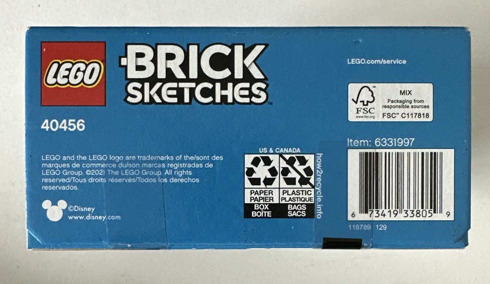 LEGO Brick Sketches: Mickey Mouse (40456)