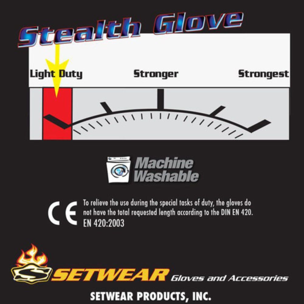Setwear Stealth Gloves (Small, Black)
