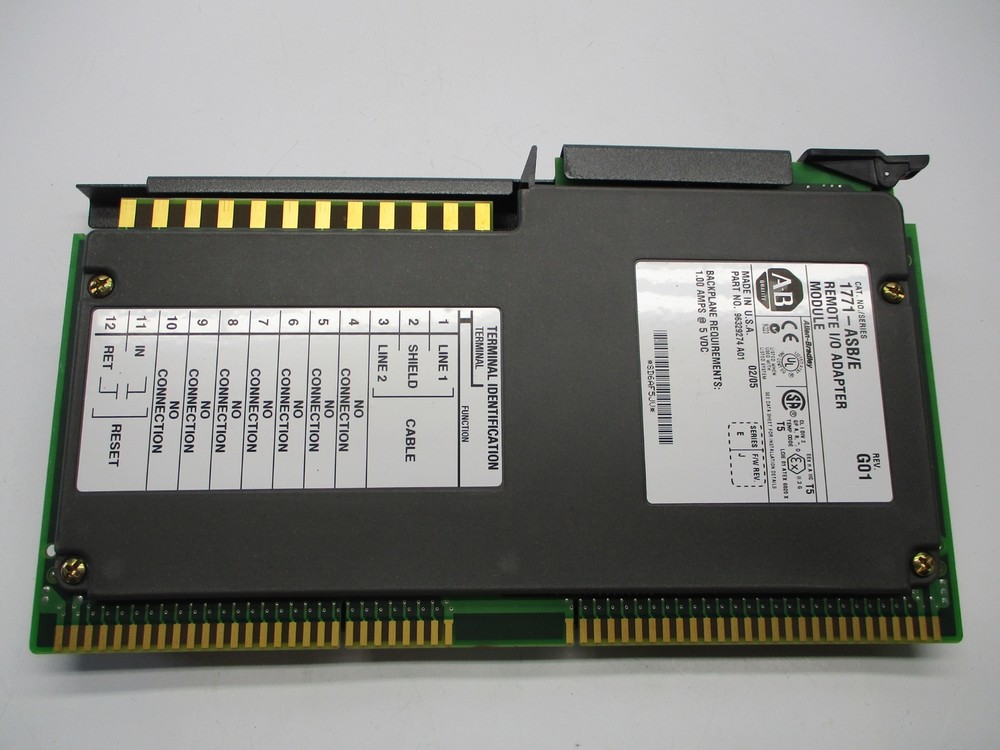 ALLEN BRADLEY 1771-ASB SER.E I/O ADAPTER MODULE NSNP