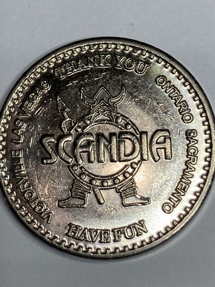 VINTAGE SCANDIA ARCADE TOKEN #qd1