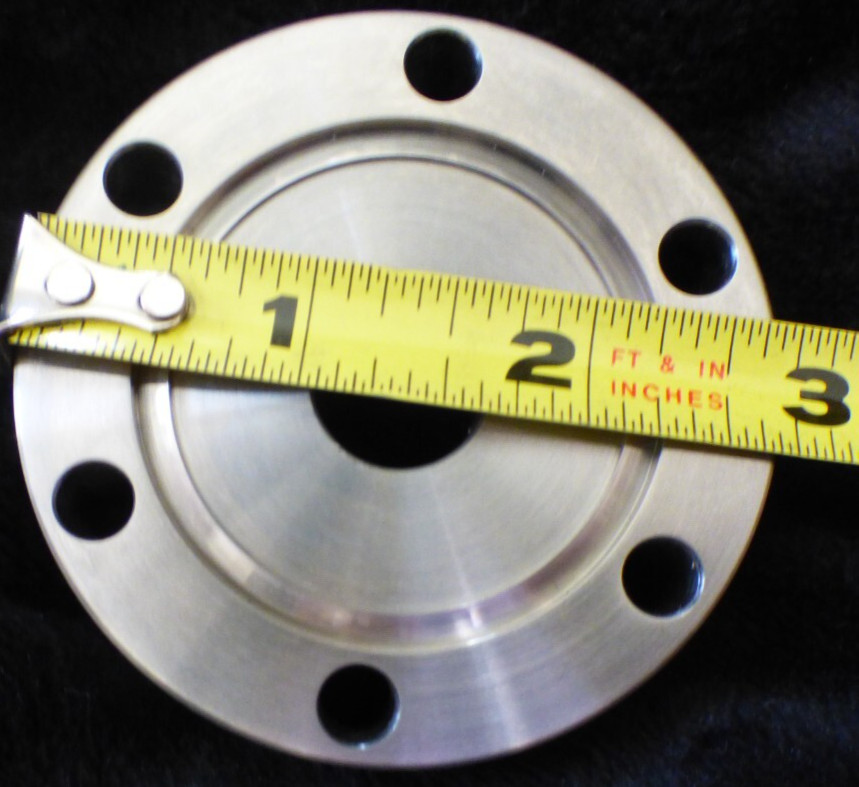 MDC zero length reducer 2.75" CF to 1.33" CF tapped