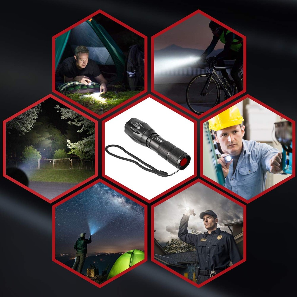 99000000 Lumen Super Bright LED Tactical Flashlight Rechargeable LED Work Lights