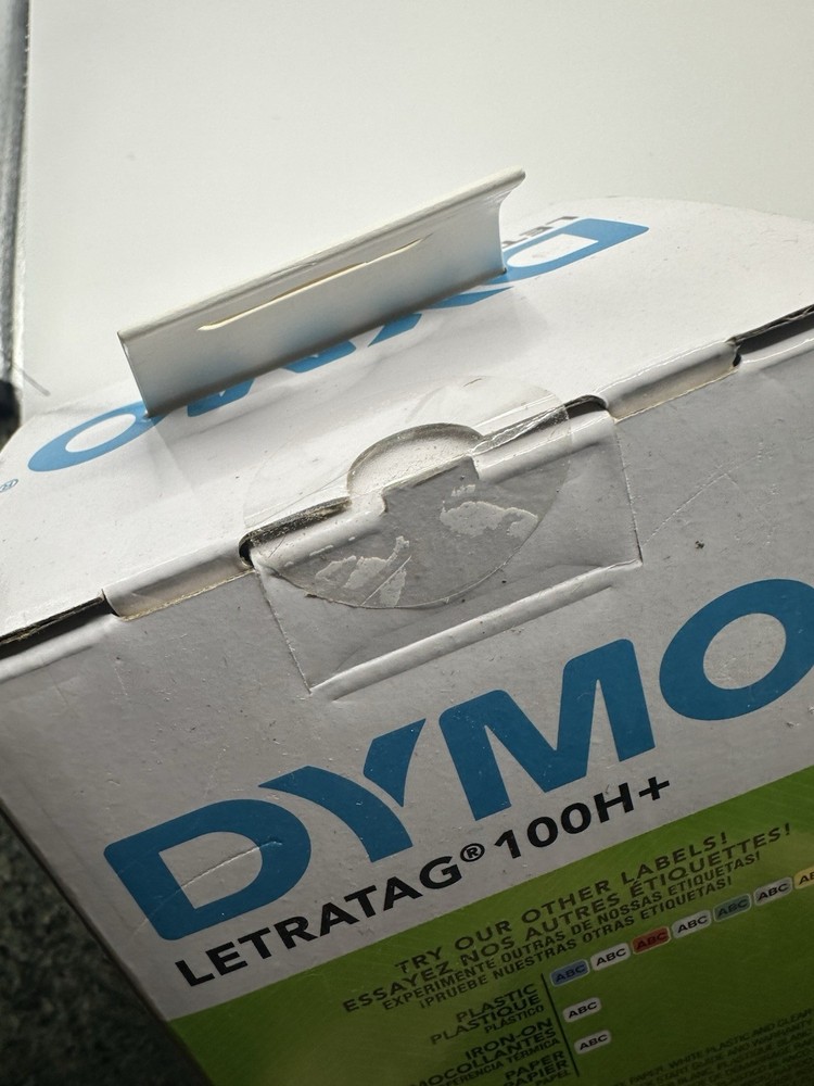 DYMO Portable Printer Handheld Label Maker Black Silver Letratag 100H+. SEALED