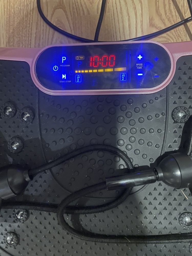 AXV FR-78 Bluetooth Vibration Plate Exercise Machine Massager Platform Pink