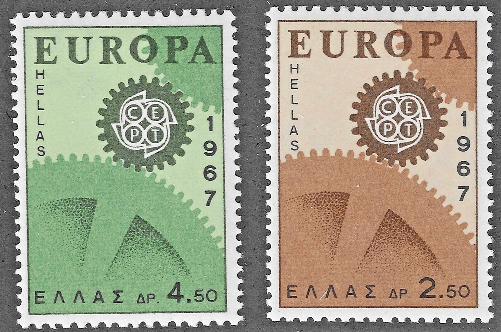 Greece (1967) - Scott # 891 - 892, MNH