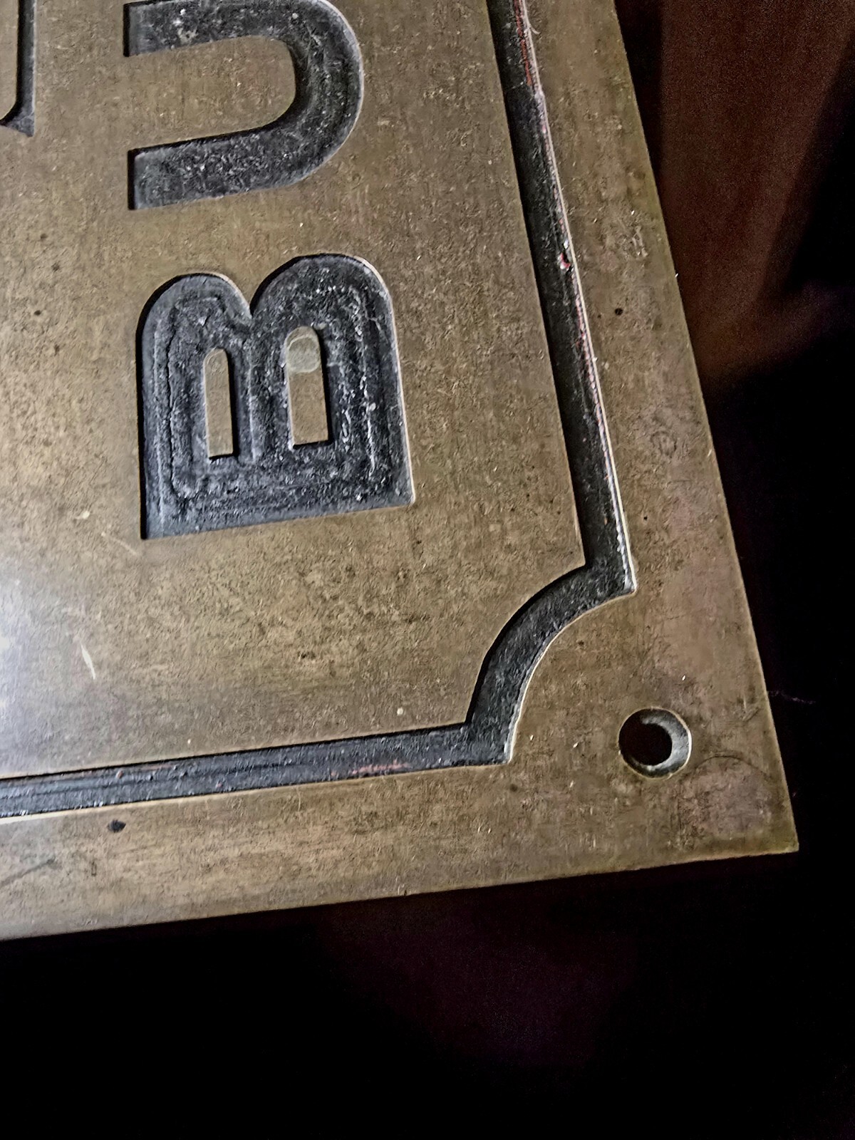 Lexington Ky 1920'S American Contractor J B Kidd Brass Advertising Sign