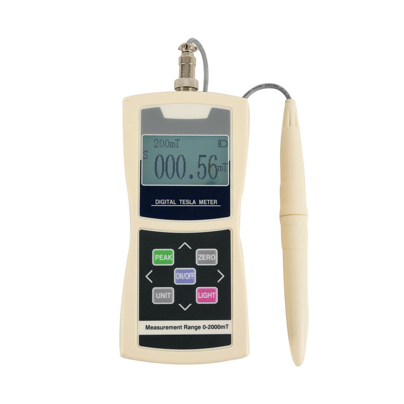 Portable Gauss Meter Tesla Meter Tester Gaussmeter Display Backlight Accuracy 2