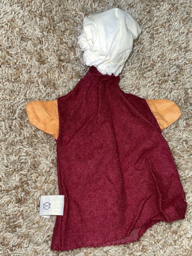 DREF German Hand Puppet Felt Body & Wooden Head