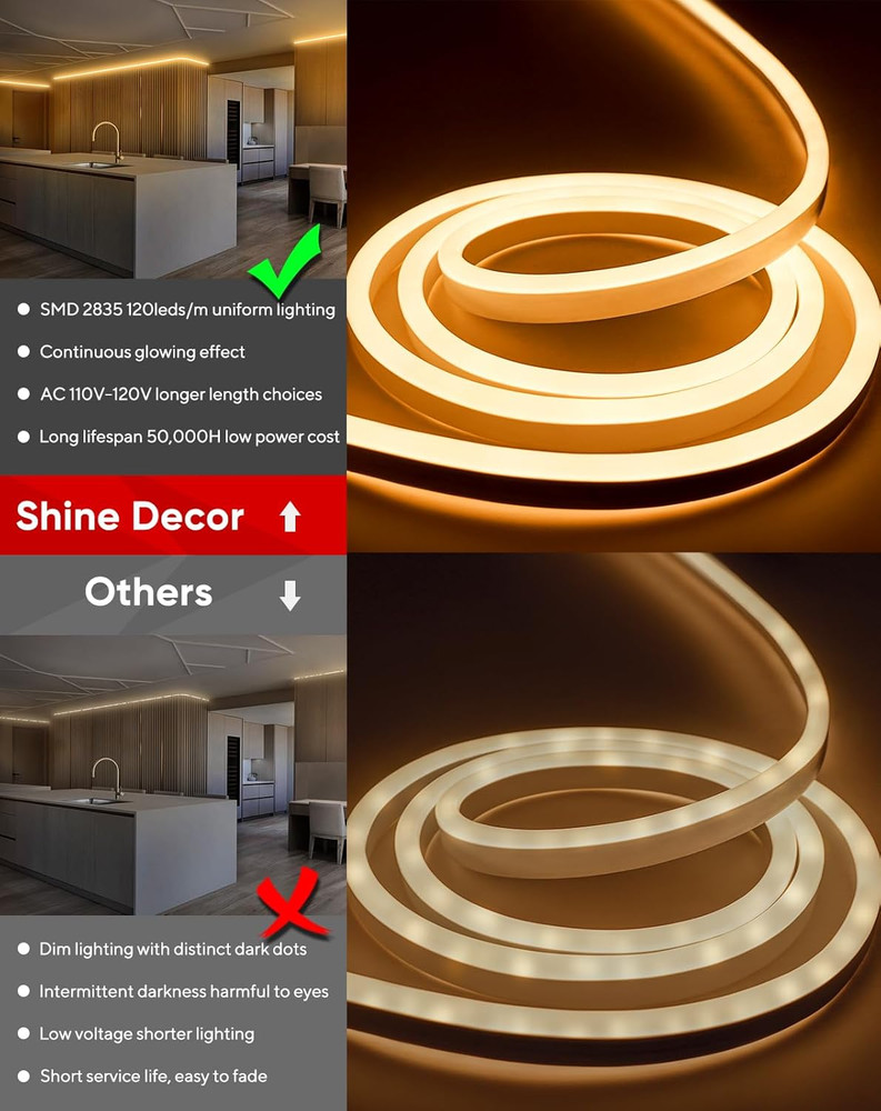 LUM Neon Rope Lights Connector Pack - Ultimate Lighting Bundle