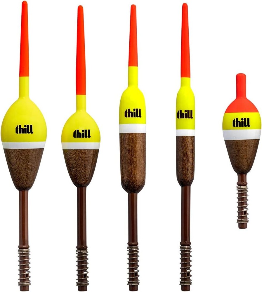 Thill America's Classic Float Fishing Bobber 5-Pack Assorted, Spring
