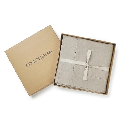 Linen Tablecloth 60 x 120 Inch - 100% 120" x 60" (Rectangular) 02 - Natural