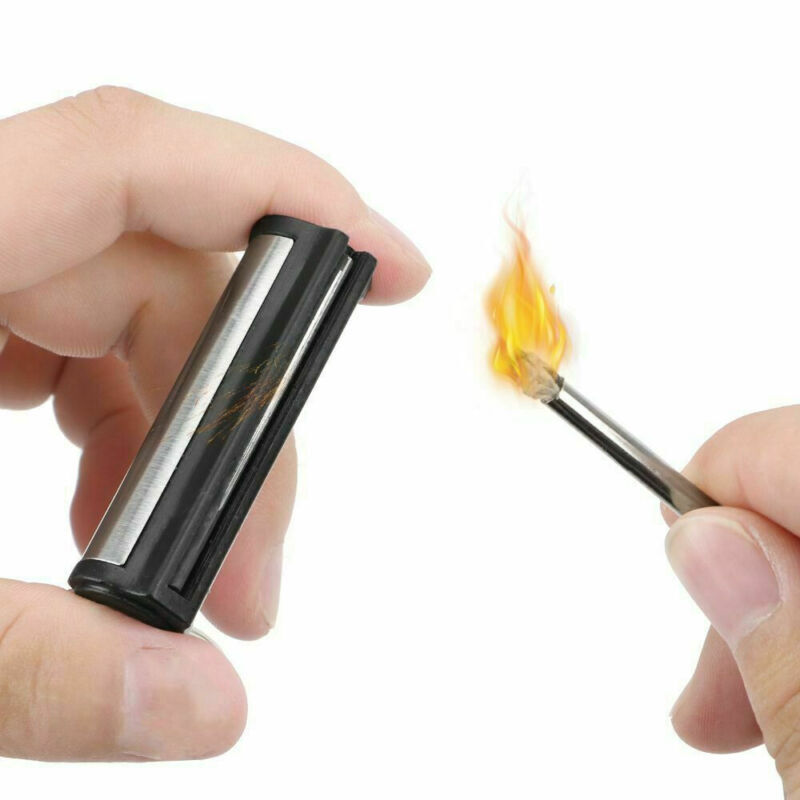 2PCS Permanent Match Keychain Emergency Lighter Waterproof Flint Fire Survival
