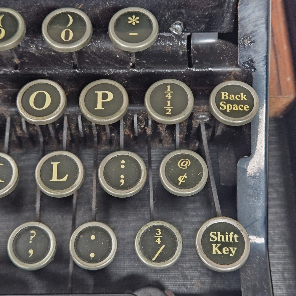 1930s Corona Junior Model S Great Depression Typewriter With Case