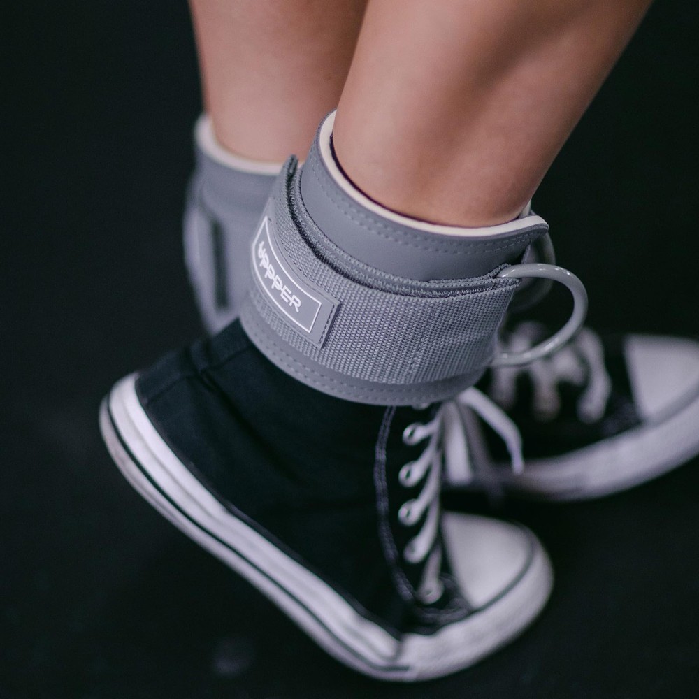 UPPPER Ankle Straps for Cable Machines Pair – Double D-Ring, Adjustable, Padd...