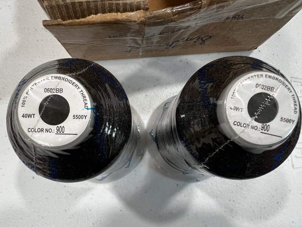 Simthread embroidery thread - polyester - 5500y - black NEW