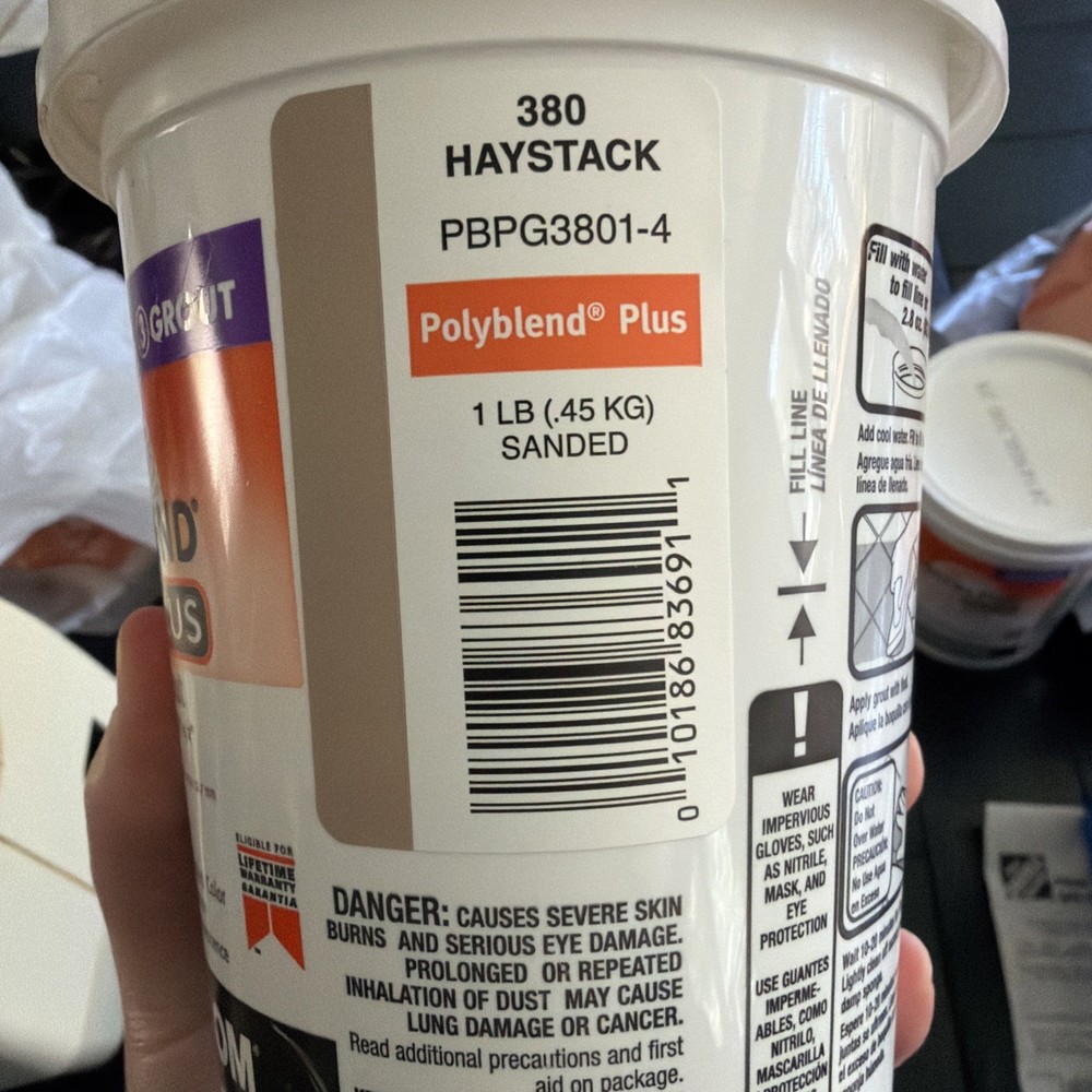 Polyblend Plus Grout 380 Haystack Color 1 Lb.