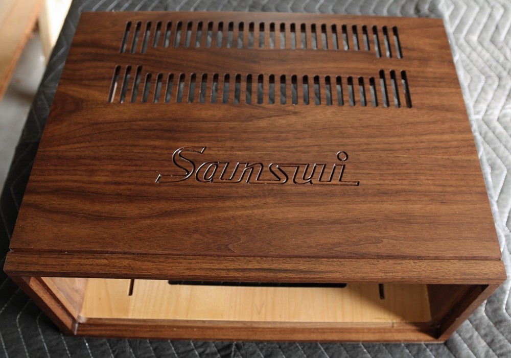 Sansui Custom Made Cabinet to fit 5050/6060 Receiver "Solid Mahogany"