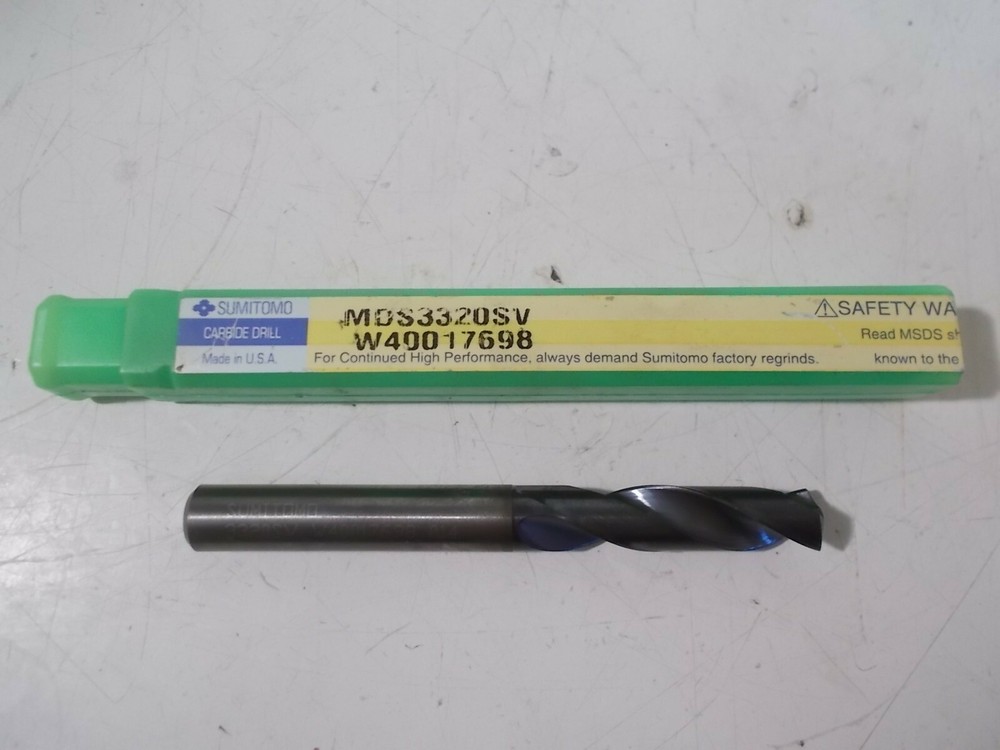 NIB Sumitomo MDS3320SV Solid Carbide Coolant Drill