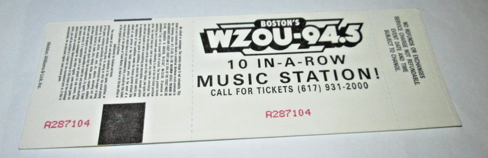 KISS MAY 9 1990 CONCERT TICKET STUB COMPLETE GREAT WOODS PERFORMANCE ARTS CENTER