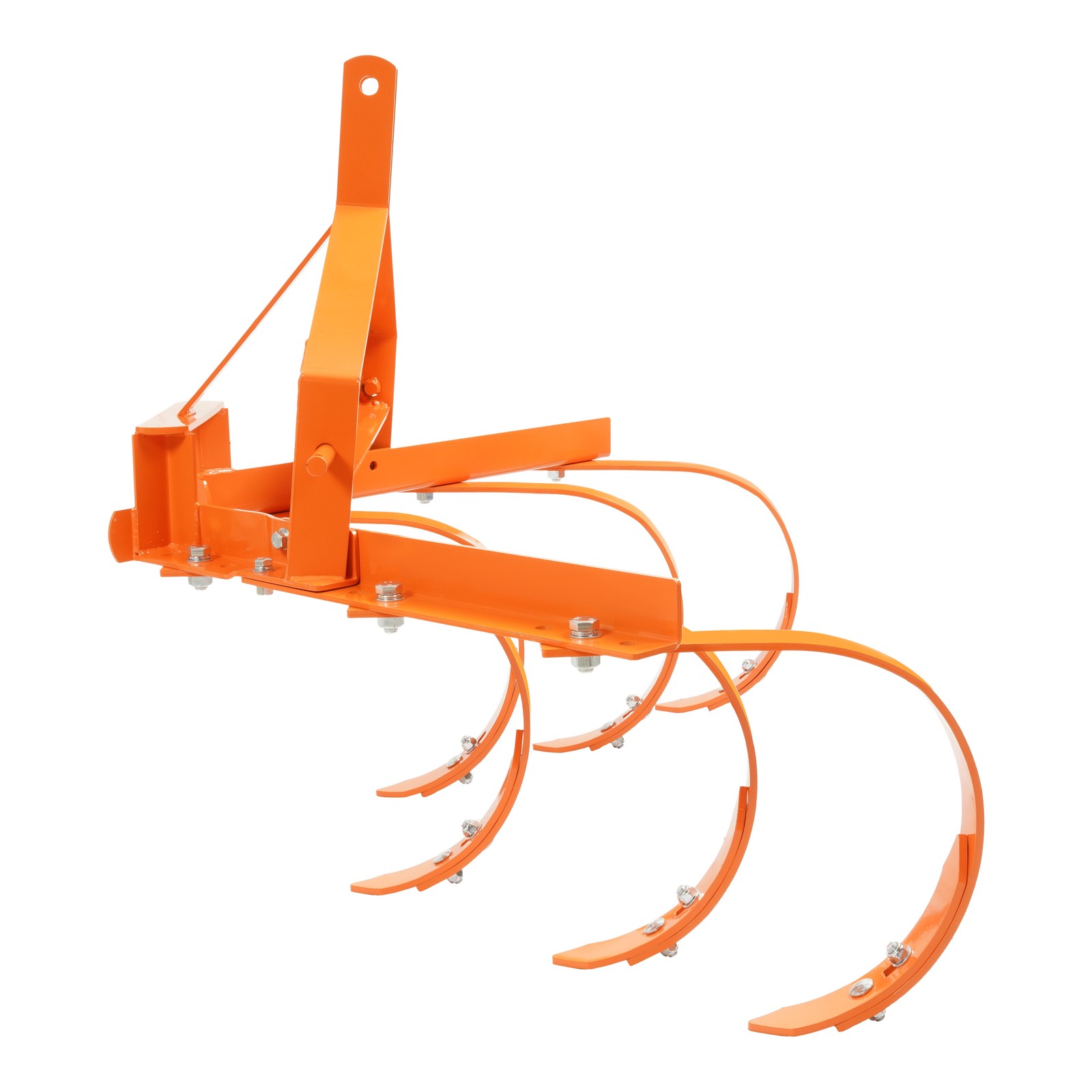 Category 1&3 Point Quick Hitch Cultivator w/ 6 Spring Steel Shanks Tow bebhind