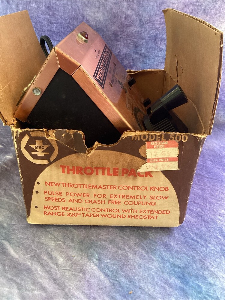 Throttle Pack Model 500 Train Control Vintage Model Rectifier