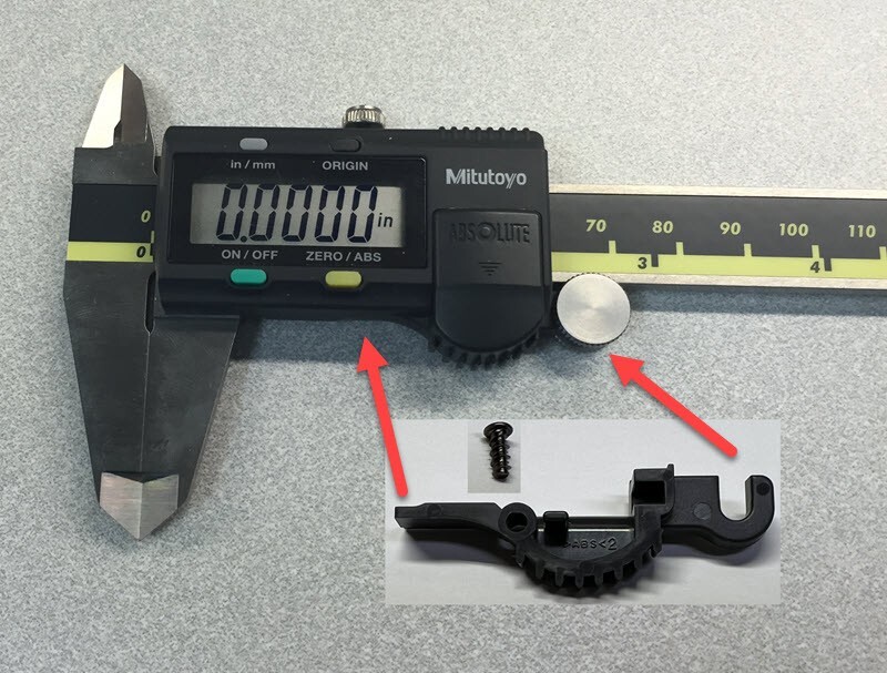 #9 kit Mitutoyo Caliper Replacement Part:  Roller Hook 06AEG439