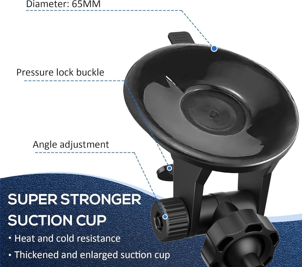 Super Radar Detector Mount: Adjustable Dashboard Suction Cup for Whistler Models