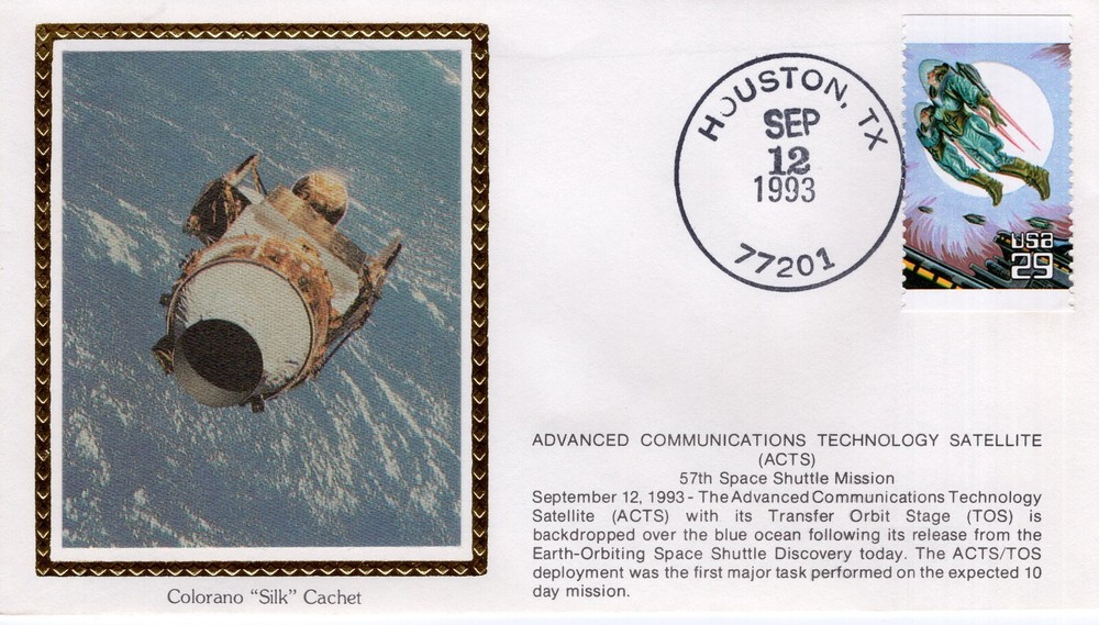 OREFEUS-SPAS SATELLITE RELEASED - HOUSTON, TX 1993 FDC18007