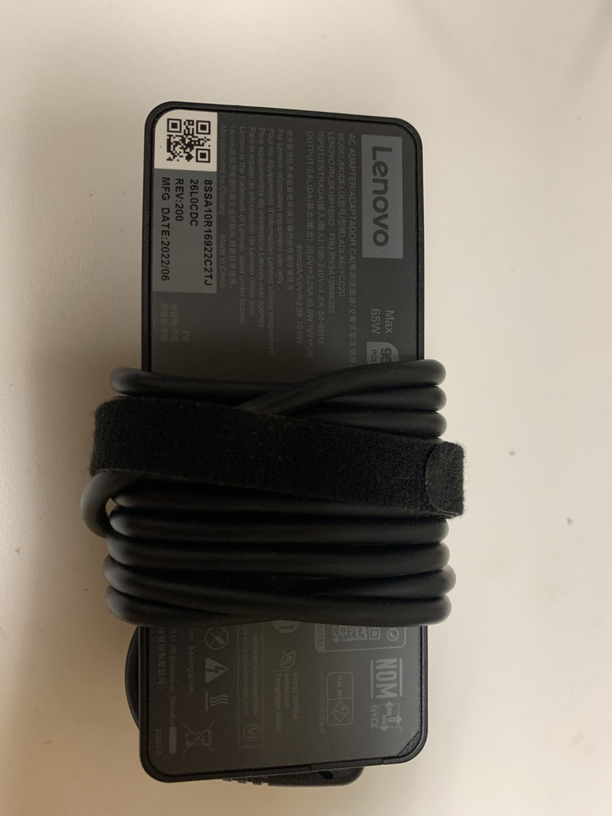 A lot of 10 Genuine Lenovo Max 65w 20V 3.25A AC Adapter USB Type C