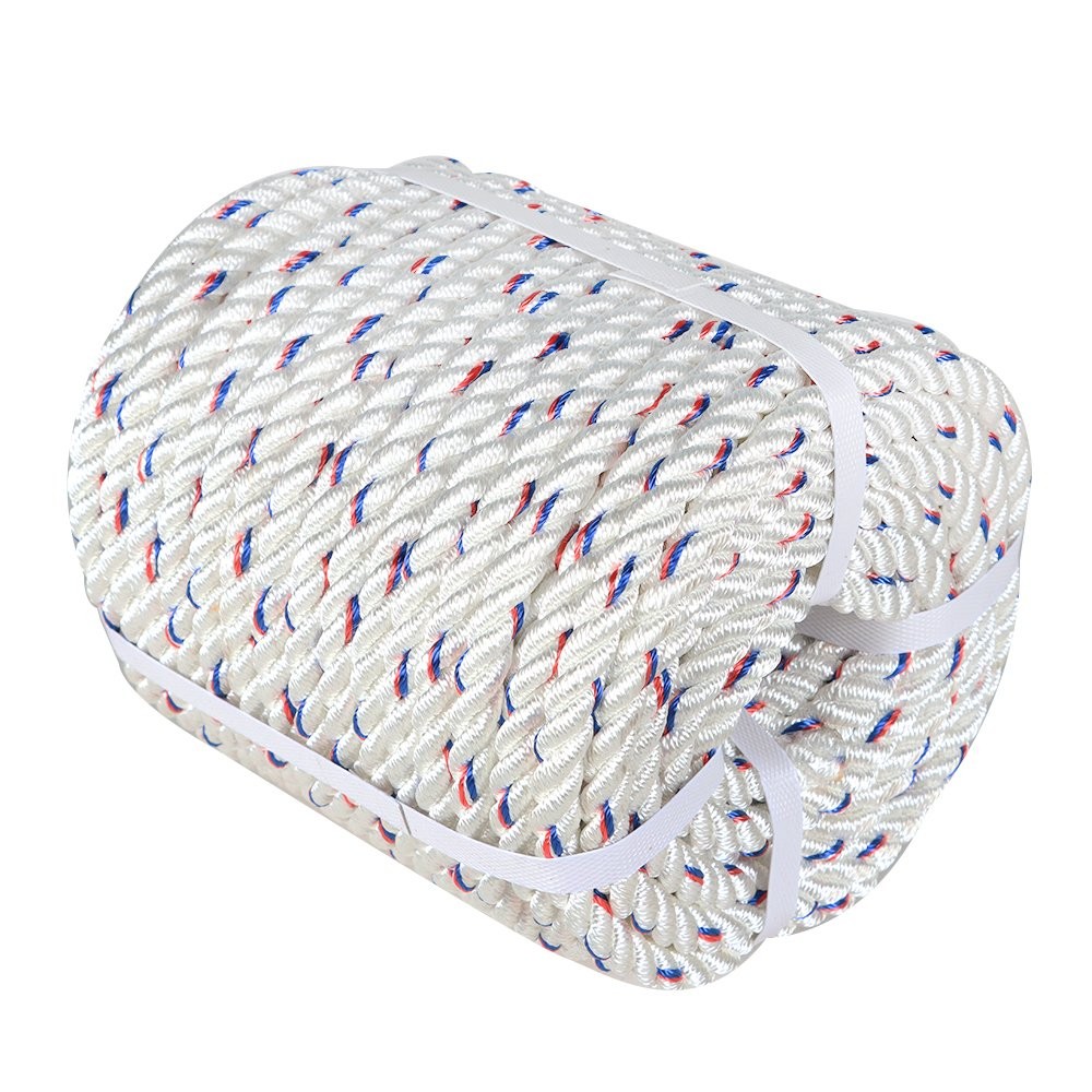 7200Lbs Double Braid Polyester Arborist Bull Rope Pulling Rigging Line 5/8"×150'