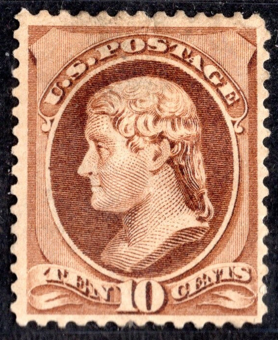 US 1882 SCOTT #209 MINT HINGED FRESH COLOR NICELY CENTERED