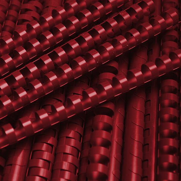 19 Ring Binding Comb Burgundy/Maroon 1/2" 100pcs