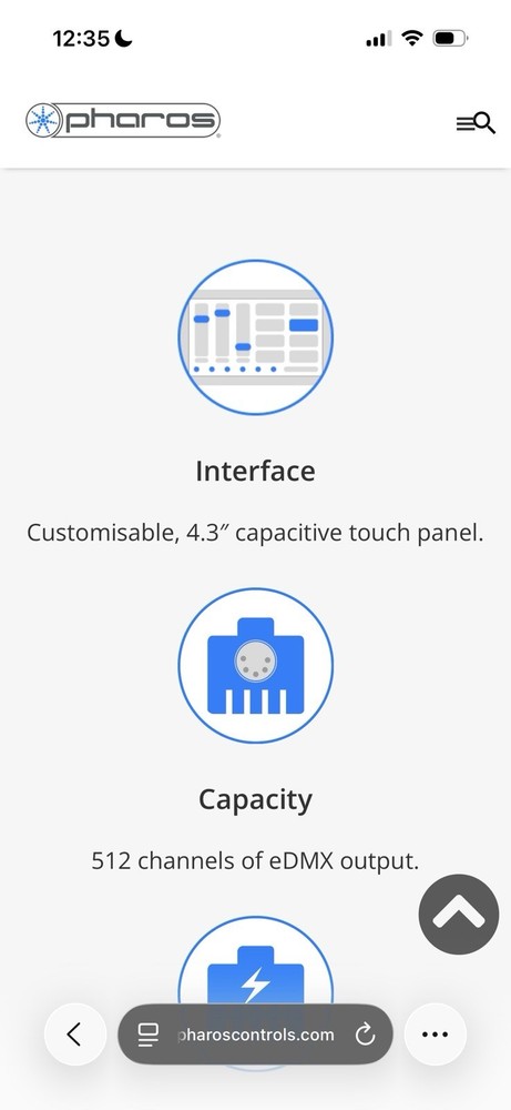The Pharos TPC (Touch Panel Controller) Lighting Control