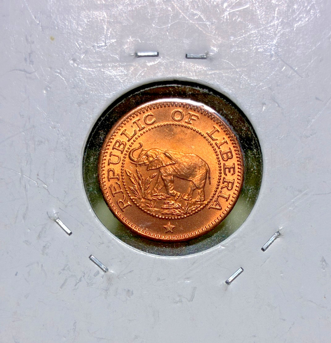 1984 Liberia Cent KM# 13. uncirculated. Coin #1721. Free Shipping