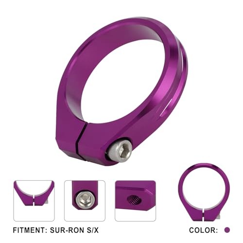 EBike Riser Clamp Front Fork Handlebar Kit CNC for Surron Sur Ron LBX Purple