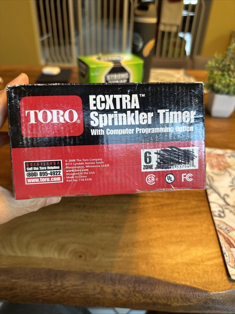 Toro Model 53794 ECXTRA 6 Zone Computer Programmable Sprinkler Timer