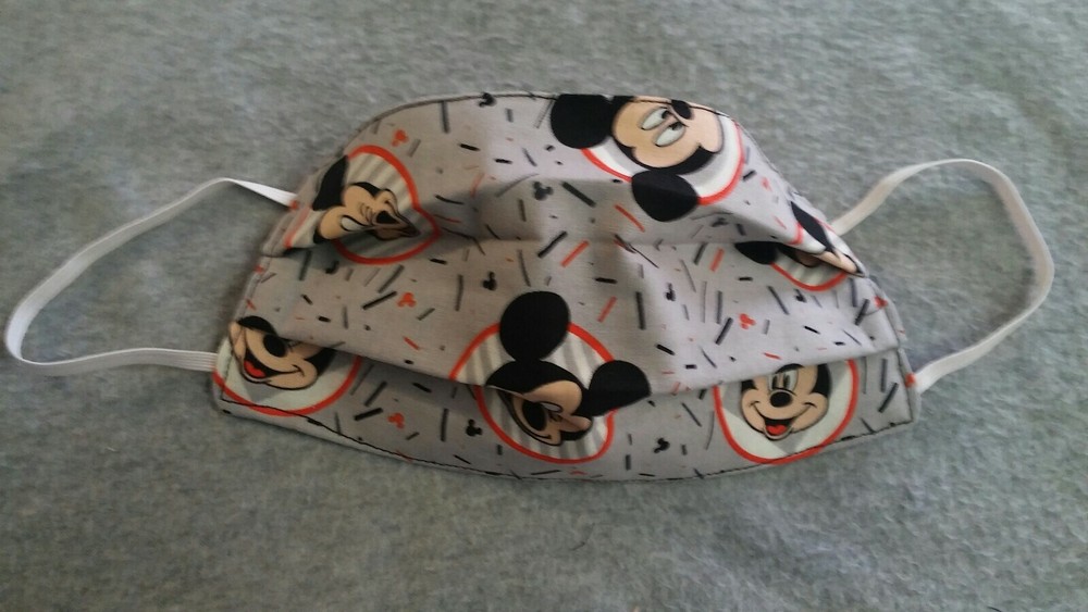 Handmade Fabric Face Mask - Reusable Disney Mickey Mouse