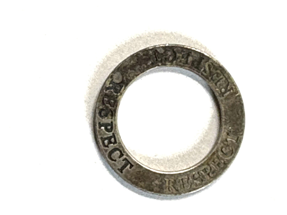 Respect Round Circle Split Ring